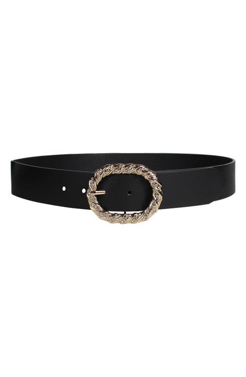 Crystal Buckle Belt