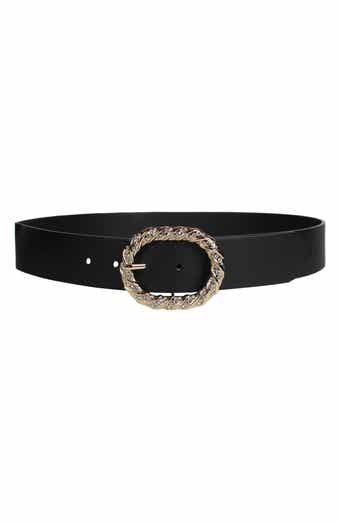 Linea Pelle Crystal Buckle Belt