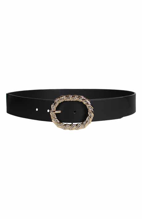 Linea Pelle Crystal Buckle Belt