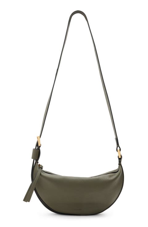 ショルダーバッグ・ポシェット GREEN STUFF Multi-moon cross bag black L Crossbody Bag LOU SIZE M Green | Gabs