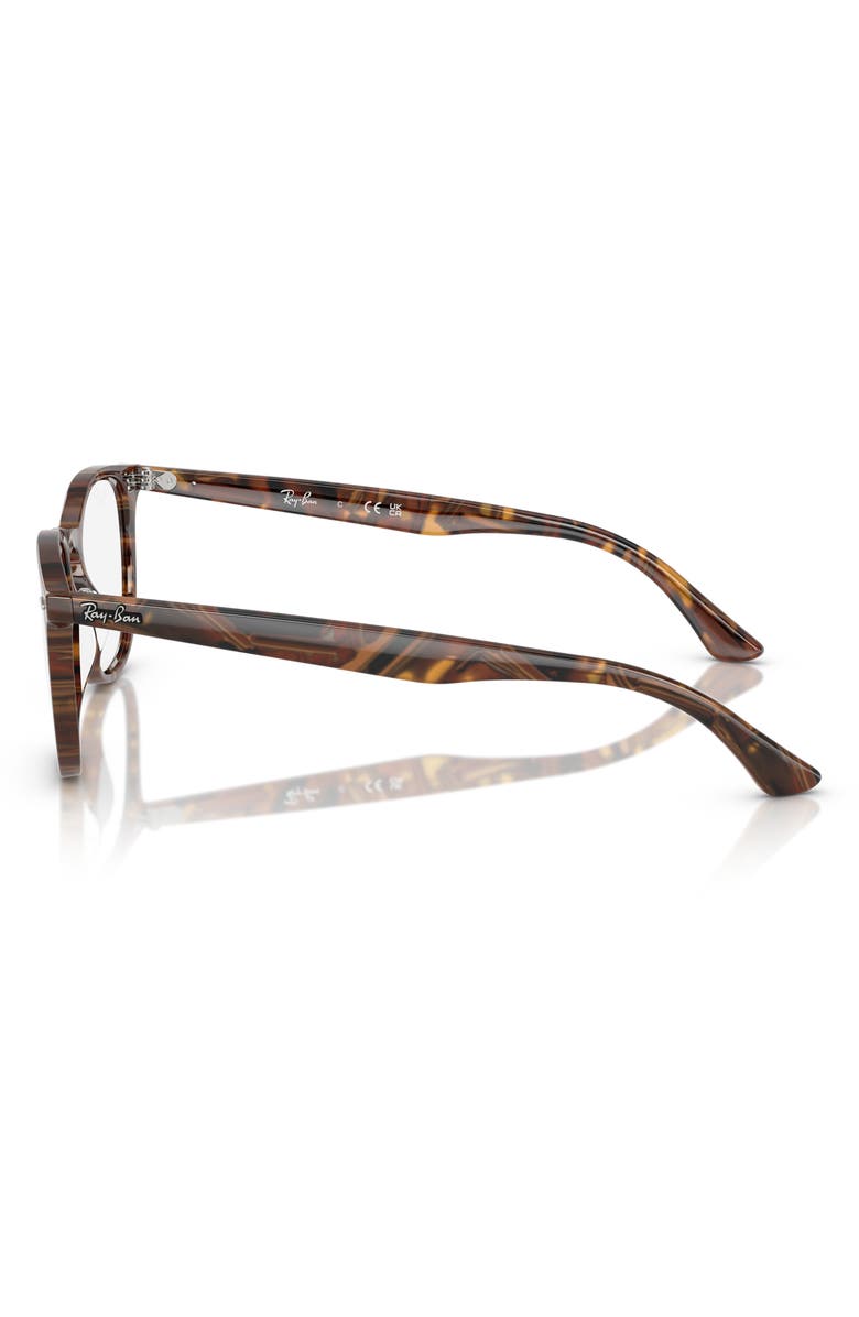 Ray-Ban 50mm Optical Glasses, Alternate, color, Transparent Brown