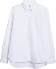 TOTEME Signature Organic Cotton Poplin Button-Up Shirt