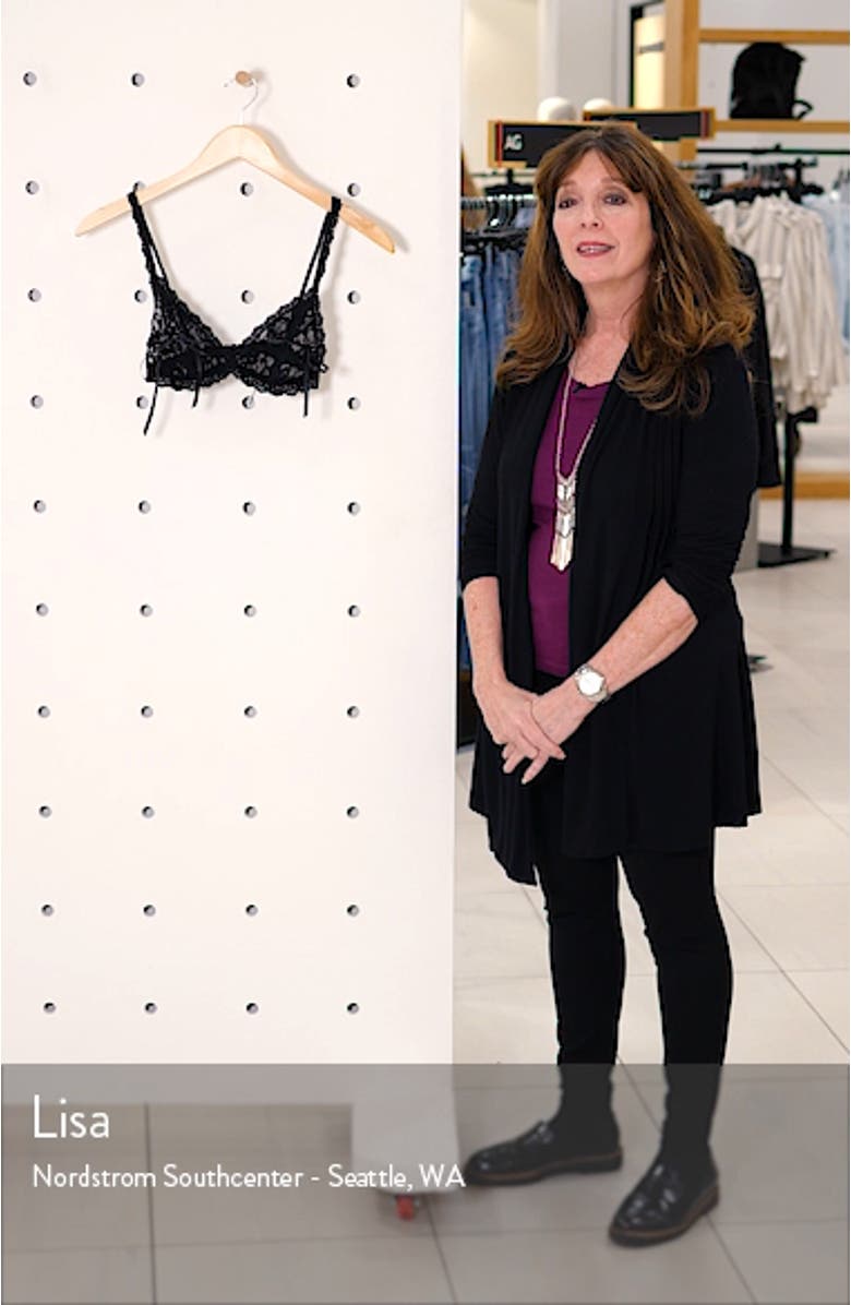 'Peekaboo' Lace Bralette, sales video thumbnail