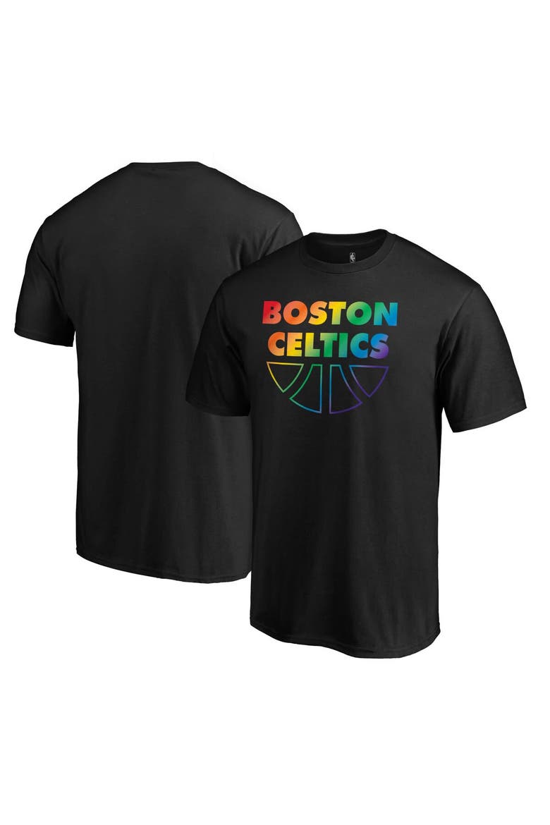 Men's Fanatics Branded Black Boston Celtics Team Pride Wordmark T-Shirt, Main, color, Black