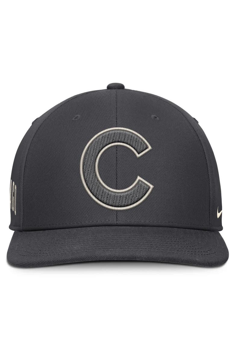 Nike Men's Nike Anthracite Chicago Cubs Statement Pro Snapback Hat, Alternate, color, Anthracite