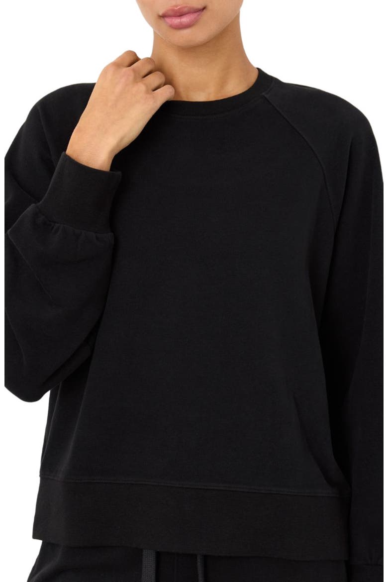 CloudKnit Raglan Crew, Alternate, color, Black