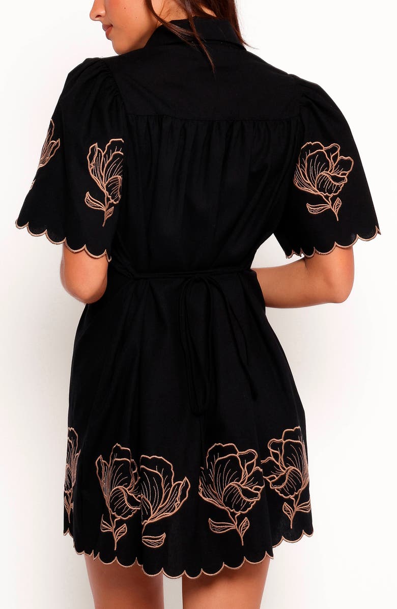 Petal & Pup Jax Embroidered Floral Mini Shirtdress, Alternate, color,
