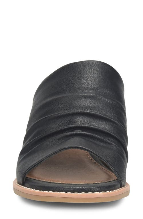 Eurosoft Corley Block Heel Slide Sandal In Black
