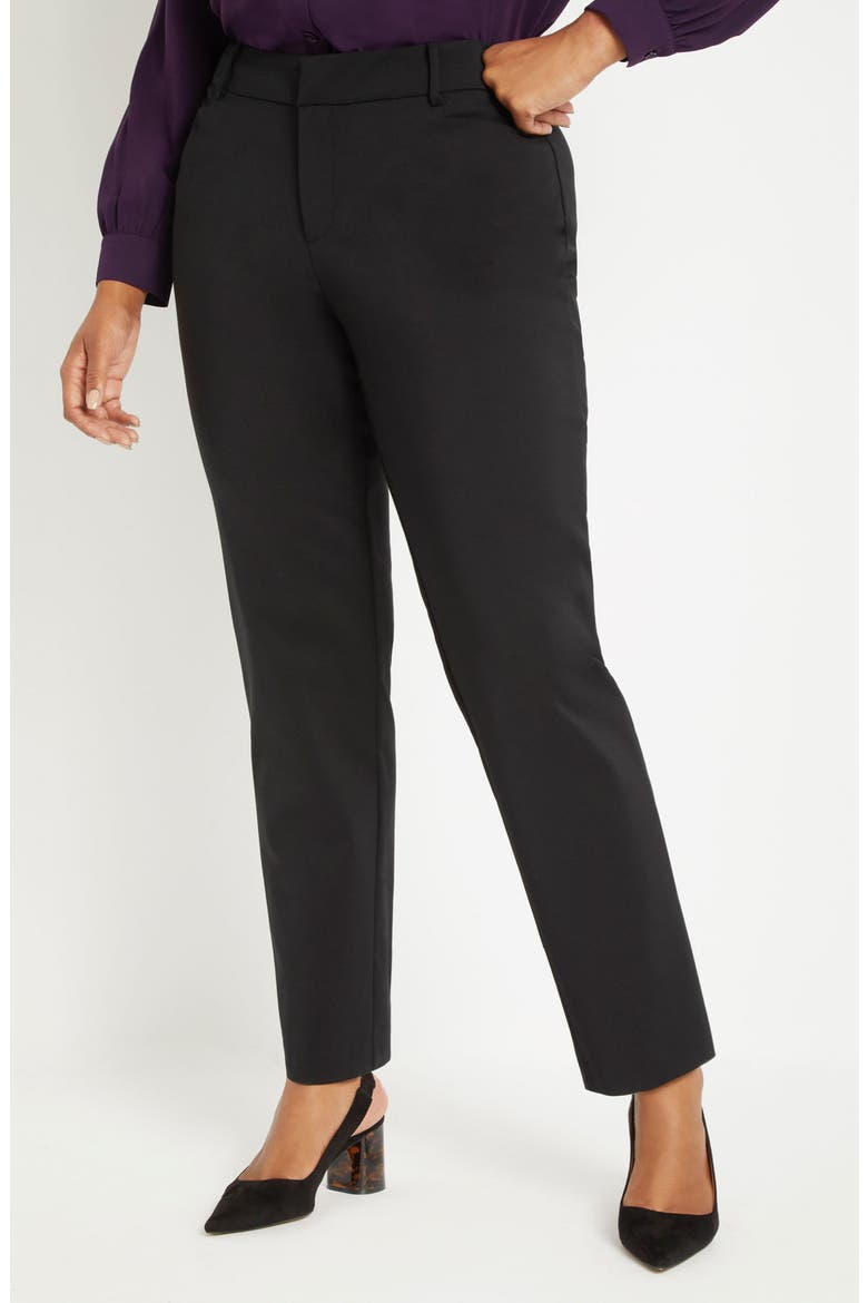 Kady Fit Double Weave Pant, Main, color, BLACK