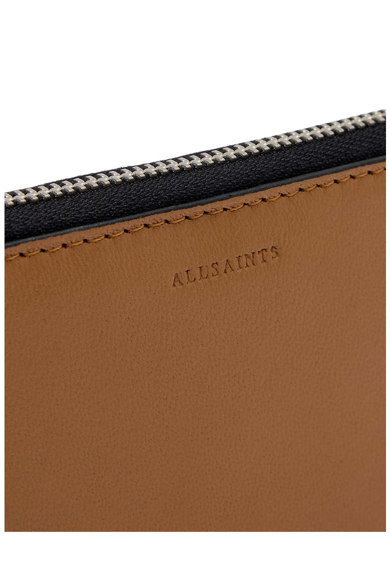 Lena Hex Leather Zip Wallet, Alternate, color, TOFFEE BROWN