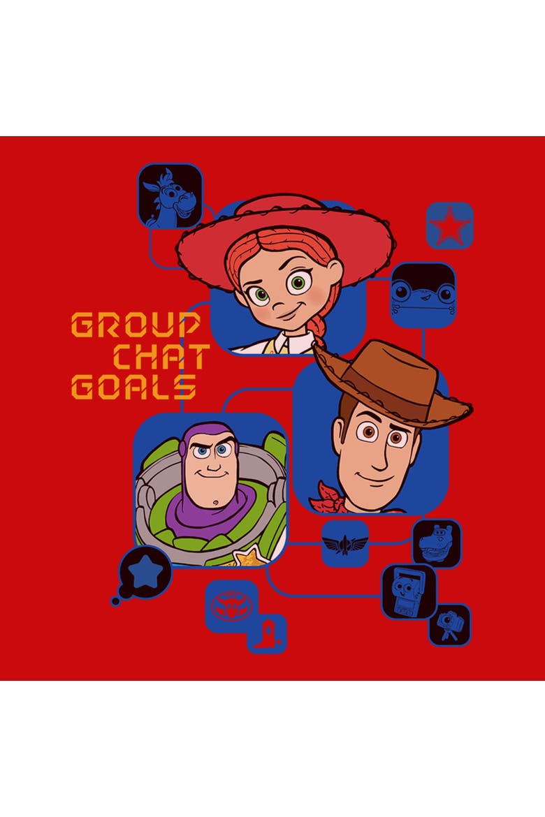 Boy's Toy Story 5 Group Chat Goals  Graphic T-Shirt, Alternate, color, Red