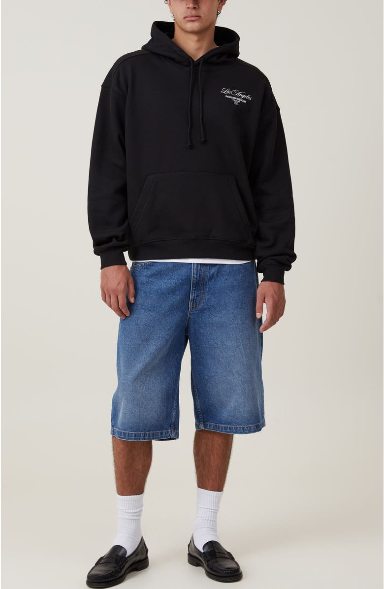 Cotton On Men's Box Fit Graphic Hoodie, Alternate, color, 