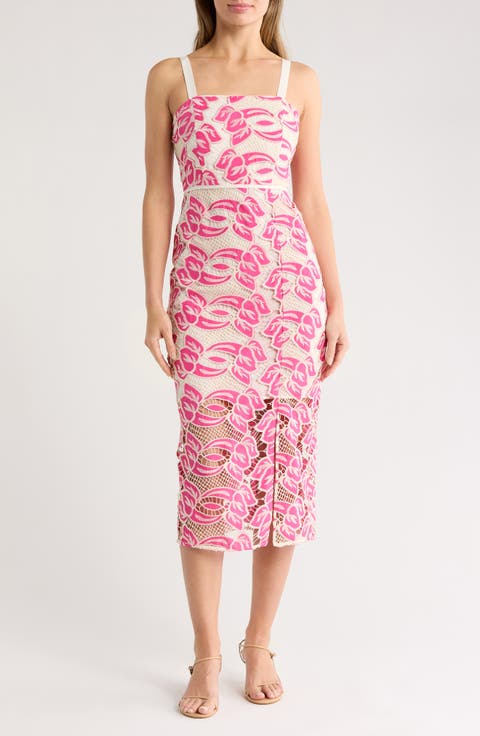 Artisinal Lace Midi Dress