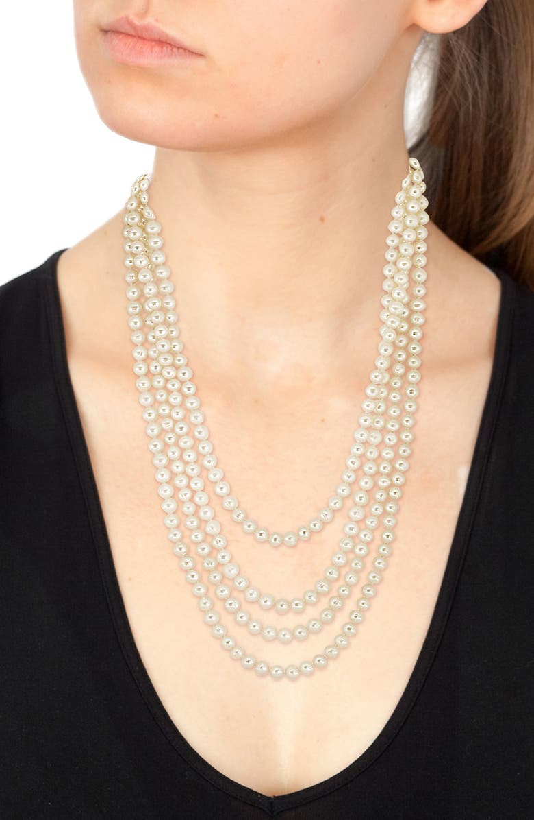 EFFY 6-7mm Freshwater Pearl 100" Necklace, Alternate, color, White