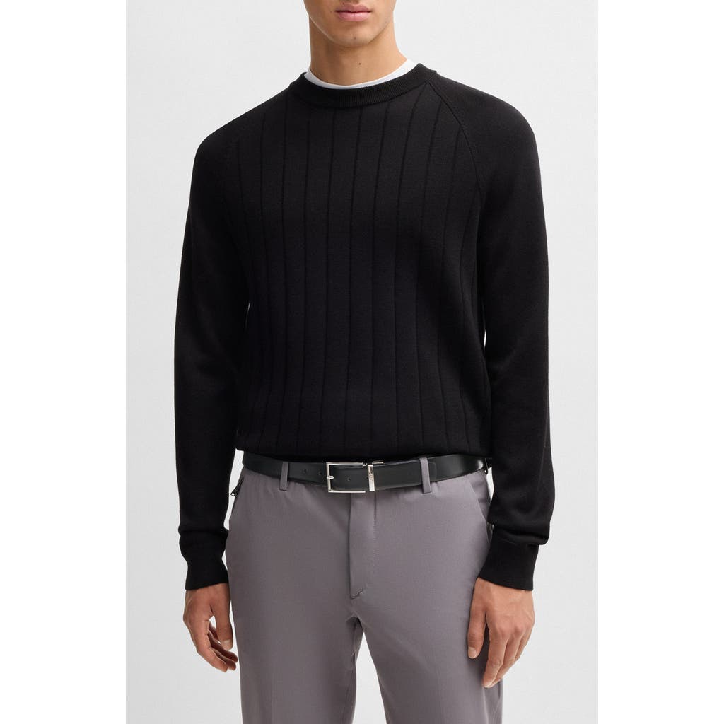 Hugo Boss Boss Reversible Leather Belt In Black