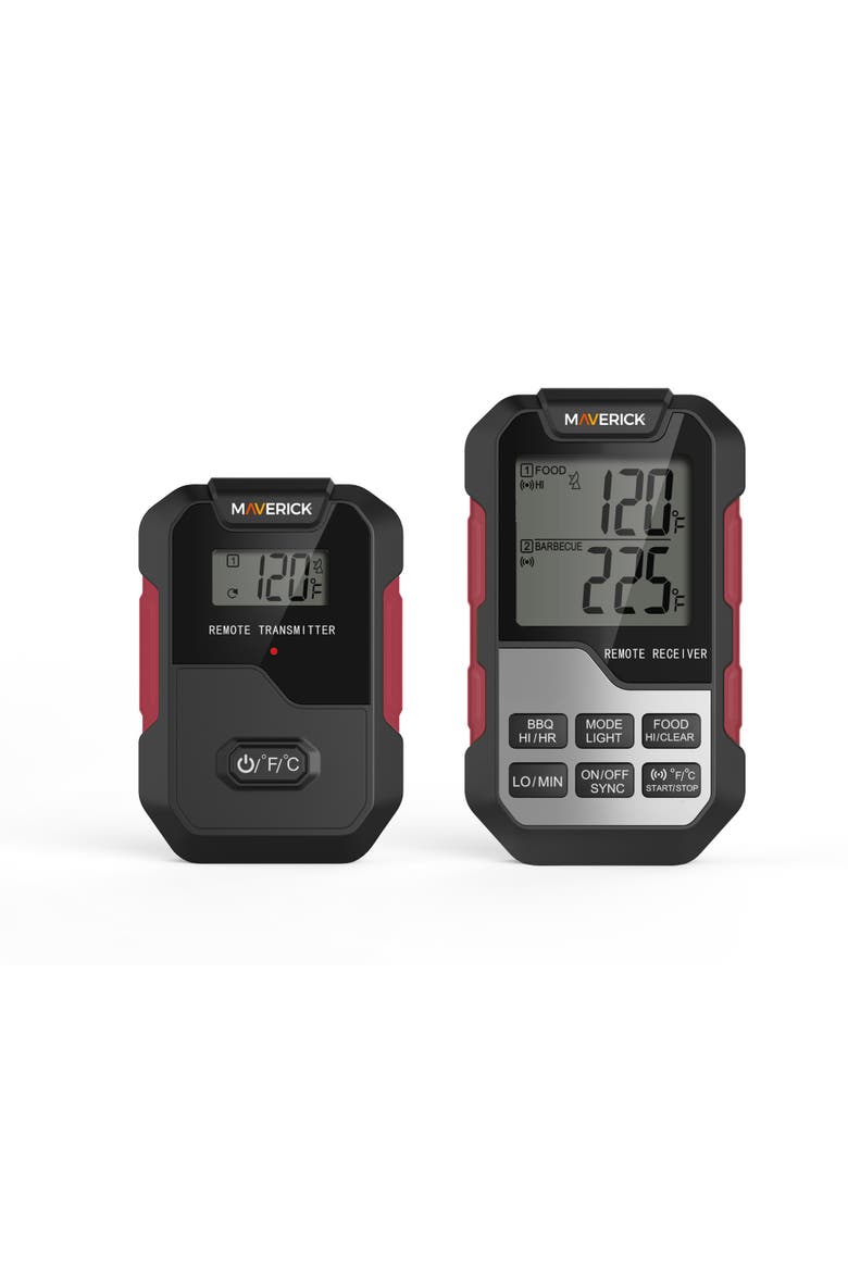 Extended Range Professional Wireless Thermometer and Timer, Dual Probe, Main, color, Black/Red