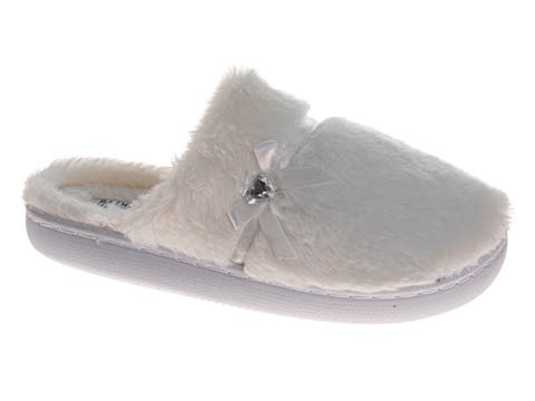 Womens Sparkling Brooch Slippers (Adults)