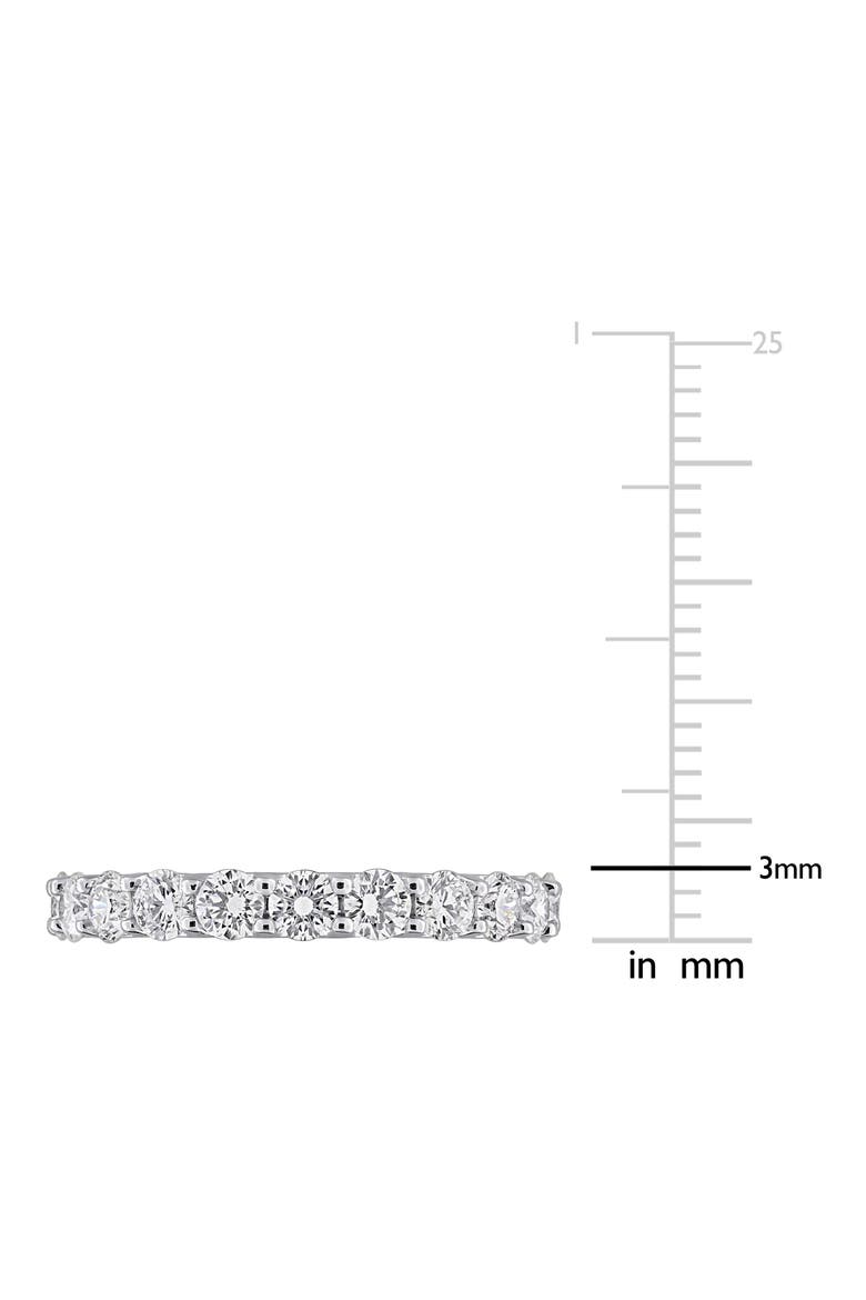 Sterling Silver Lab Grown Diamond Anniversary Band Ring, Alternate, color, WHITE