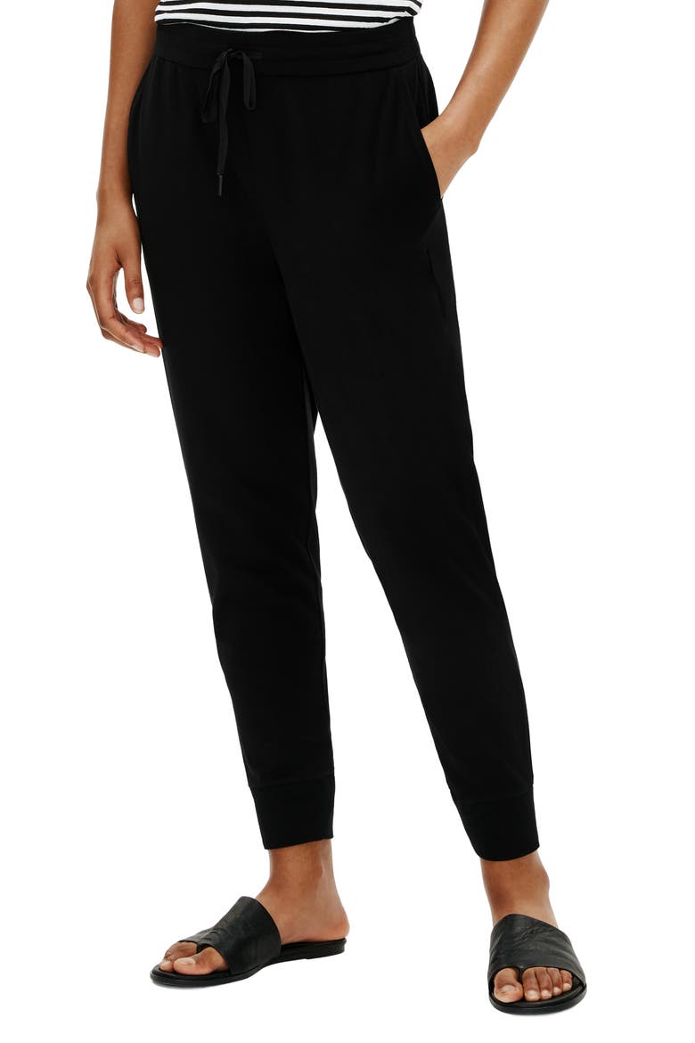 Slouchy Ankle Joggers, Main, color, BLACK