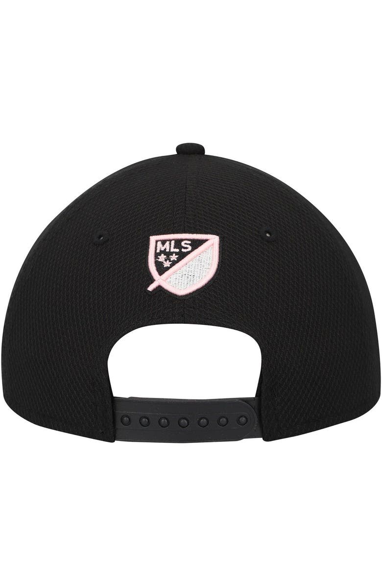 New Era Men's New Era Black Inter Miami CF Basic 9FORTY Mesh Snapback Hat, Alternate, color, 