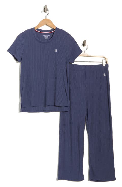 Ribbed T-Shirt & Crop Pants Pajamas