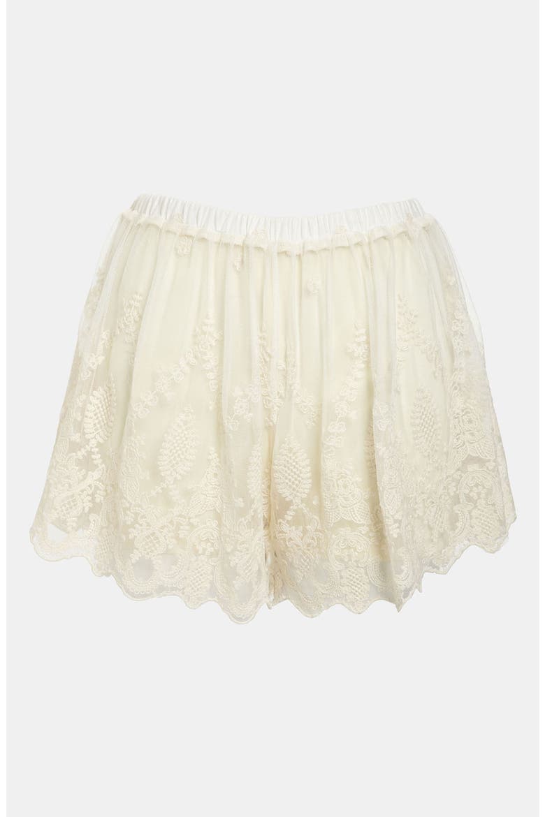ASTR Lace Shorts, Main, color, CREAM