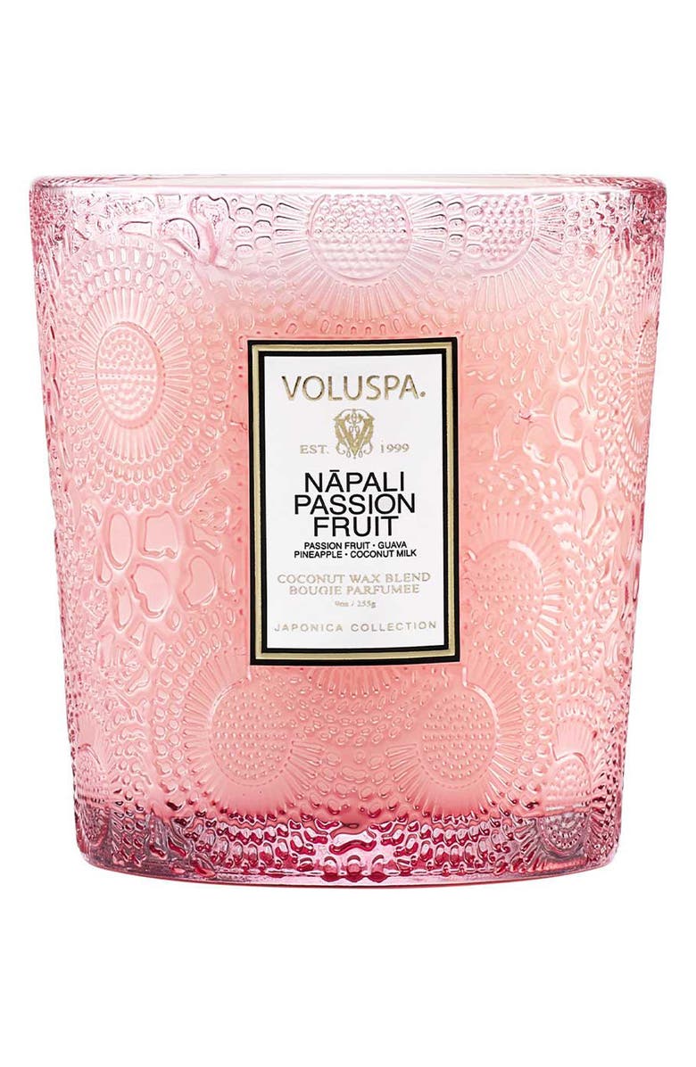 Voluspa Nāpali Passion Fruit Scented Candle, Main, color,