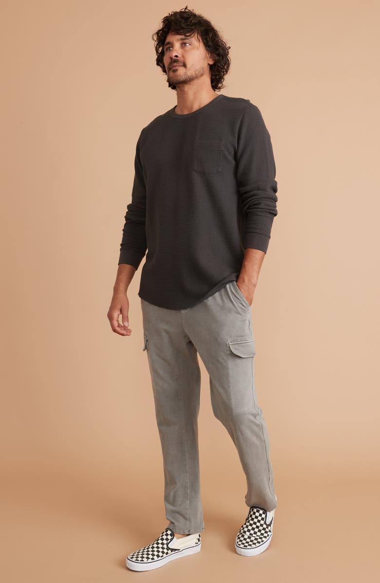 Marine Layer Box Waffle Long Sleeve Crewneck T-Shirt, Alternate, color,