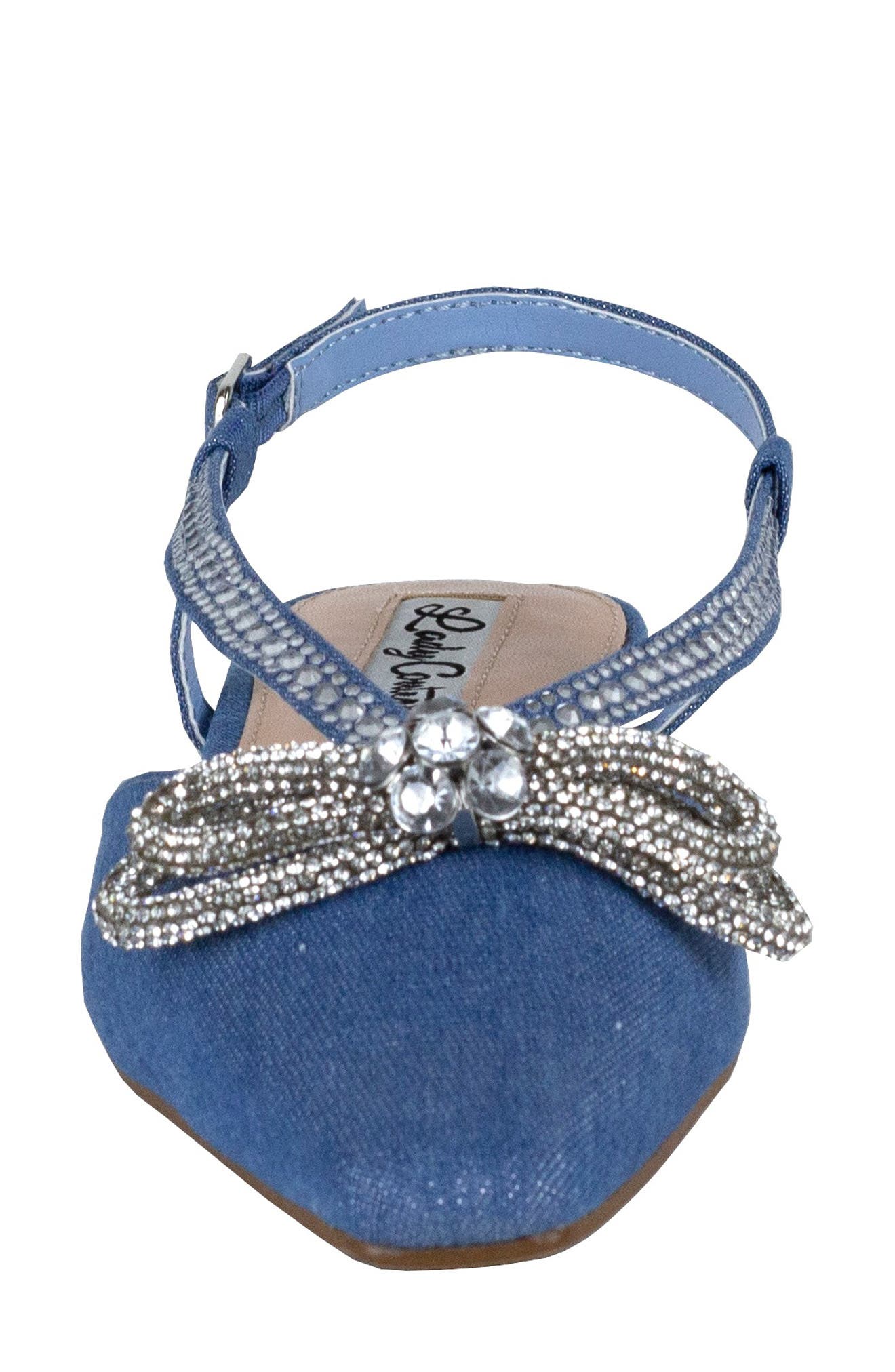 Kendal Slingback Flat, Alternate, color, BLUE DENIM