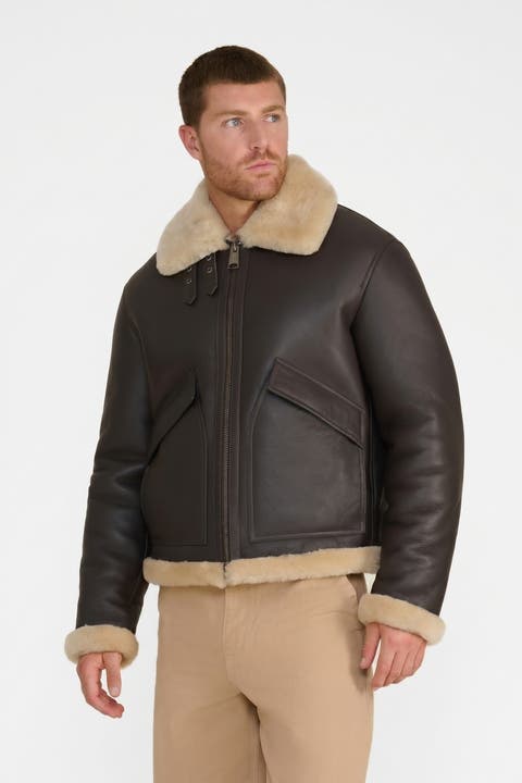 Hudson Leather Shearling Jacket