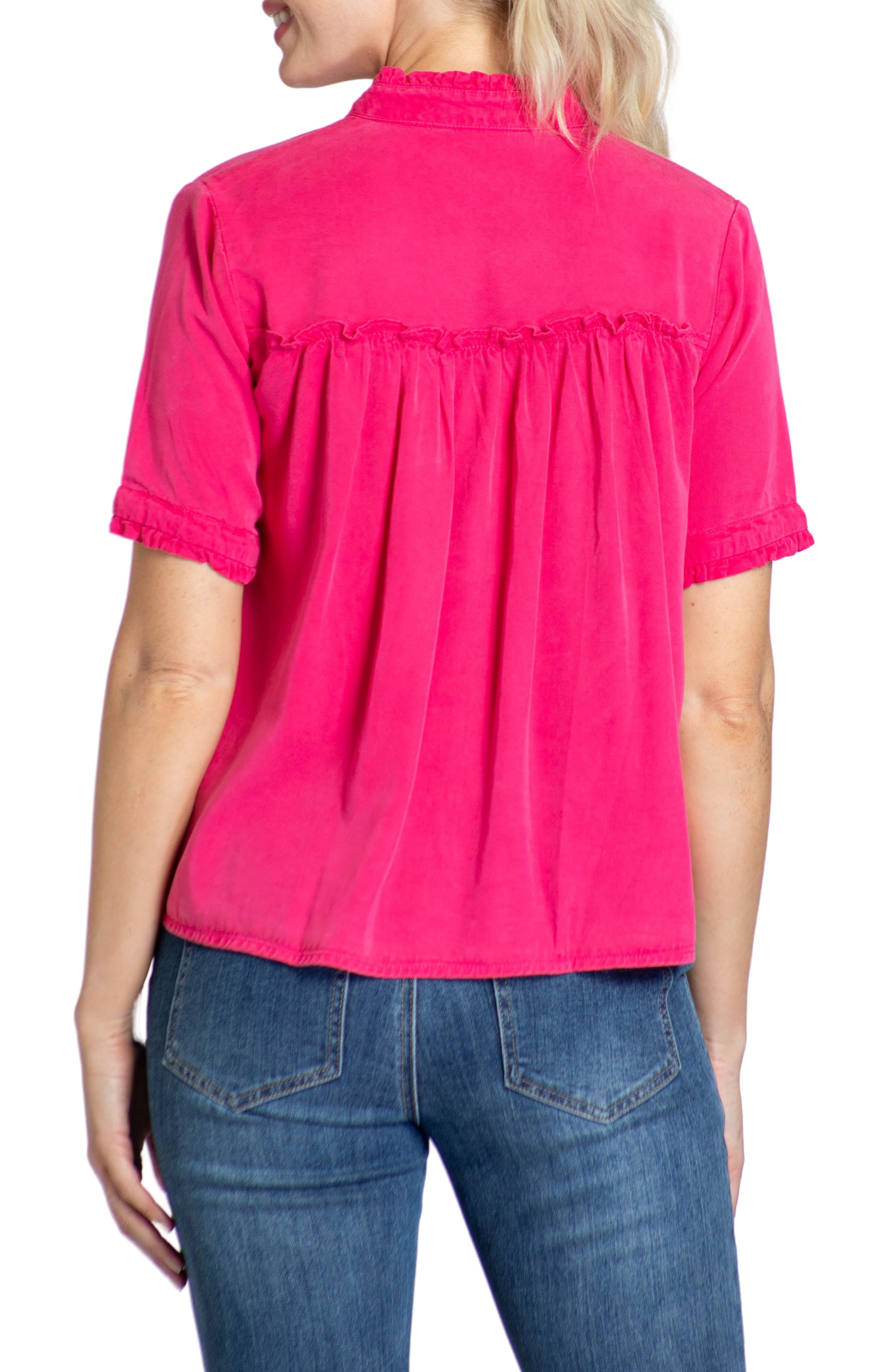 APNY Short Sleeve Button-Up Shirt (Women) | Nordstrom