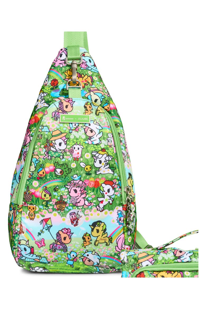 tokidoki Crossbody Sling Bag, Alternate, color, MEADOW BLOOMS