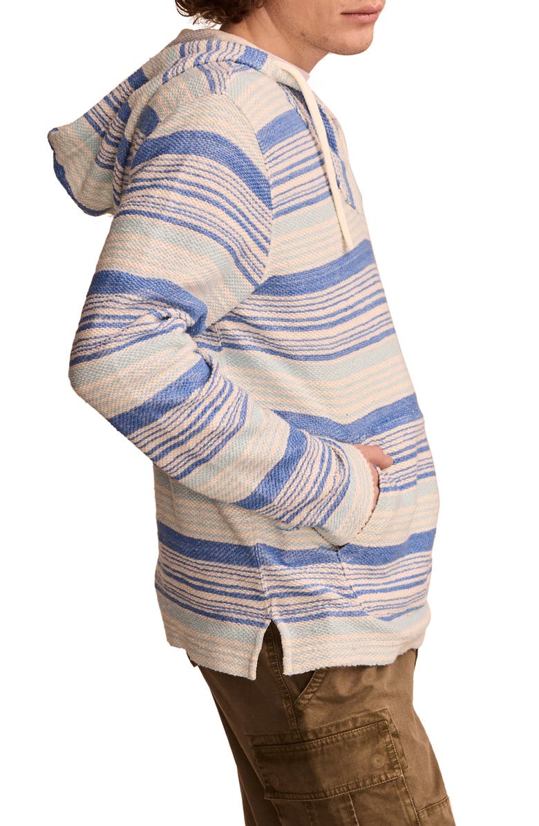 Lucky Brand Stripe Jacquard Baja Hoodie, Alternate, color, 