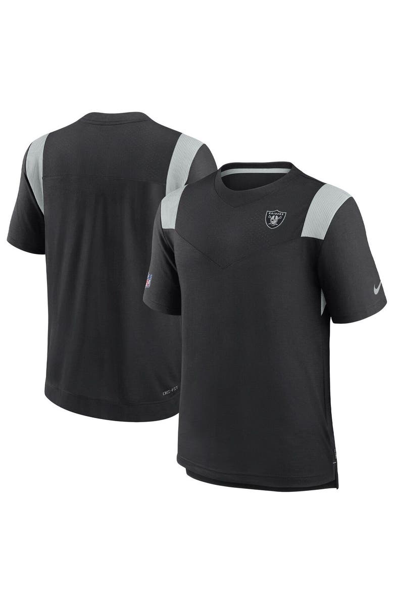 Nike Men's Nike Black Las Vegas Raiders 2022 Sideline Tonal Logo Performance Player T-Shirt, Main, color, Black