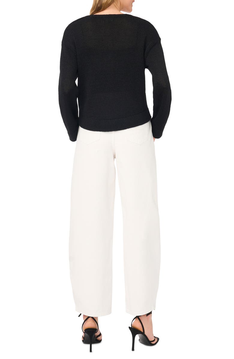 1.STATE Front Tie Cardigan, Alternate, color, Rich Black