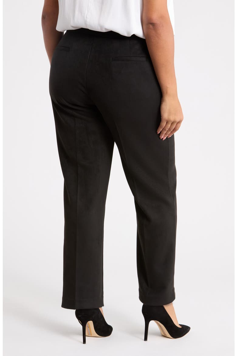Pintuck Straight Leg Ankle Pants, Alternate, color, ANNE BLACK