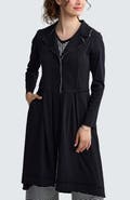LUUKAA Ysolde Contrast-Stitch Long Jacket