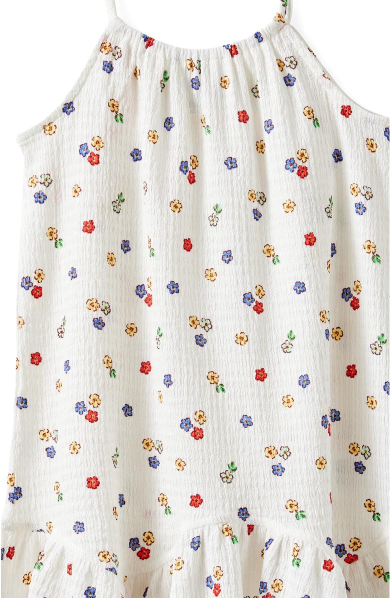 Cotton On Kids Kid's Hazel Scalloped Sleeveless Dress, Alternate, color, Vanilla Sweet Floral