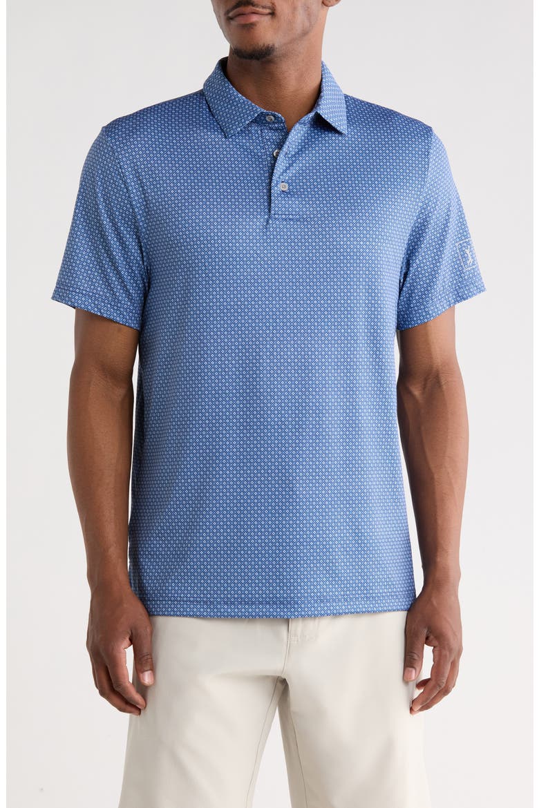 Geometric Argyle Polo, Main, color, PEACOAT