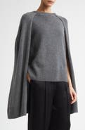TOTEME Cashmere Crewneck Cape Sweater