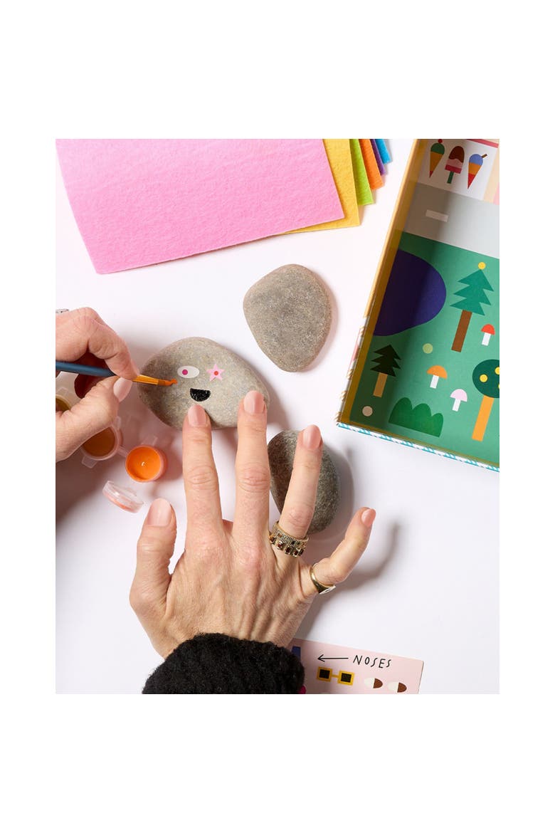 Rock Painting Kit, Faces Edition, DIY Craft Kit, Kids 6+, Alternate, color, Multicolored