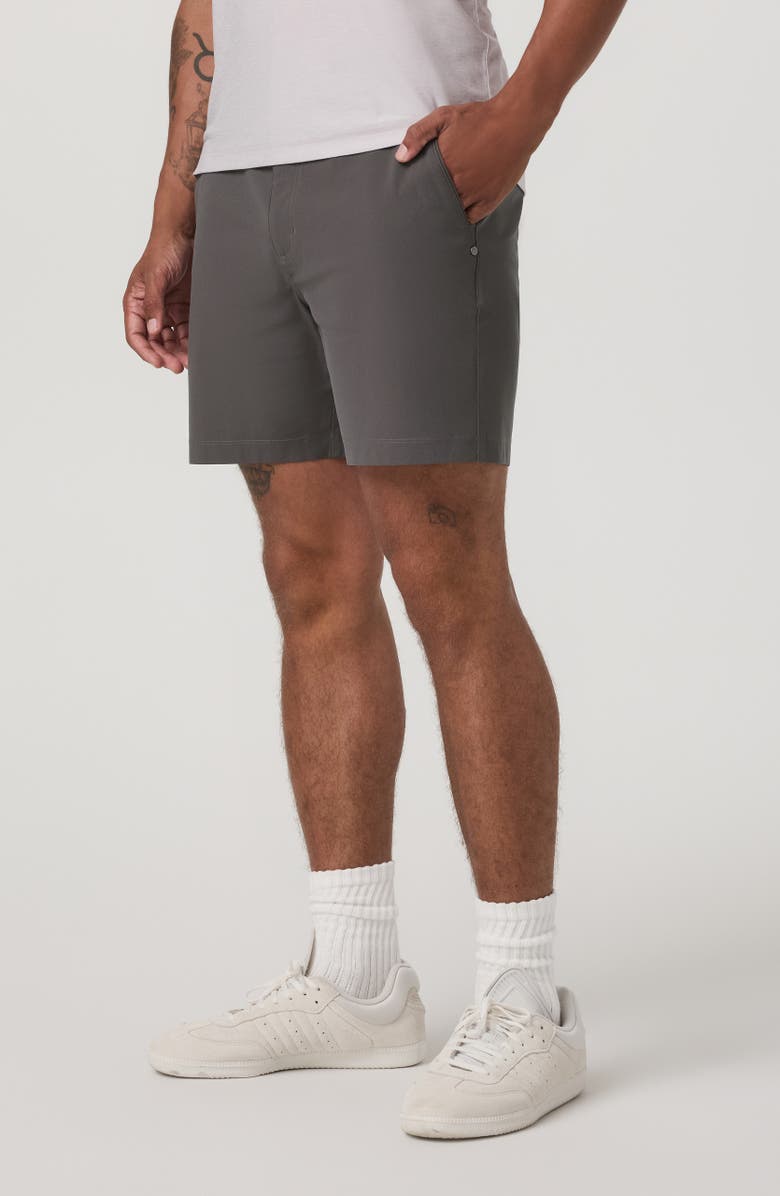 Vuori Meta 6-Inch Performance Shorts, Alternate, color, Warm Grey