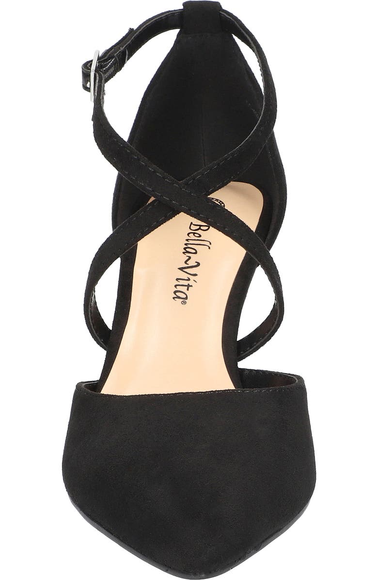 Bella Vita Zabella Pointed Toe Pump, Alternate, color, Black Suede