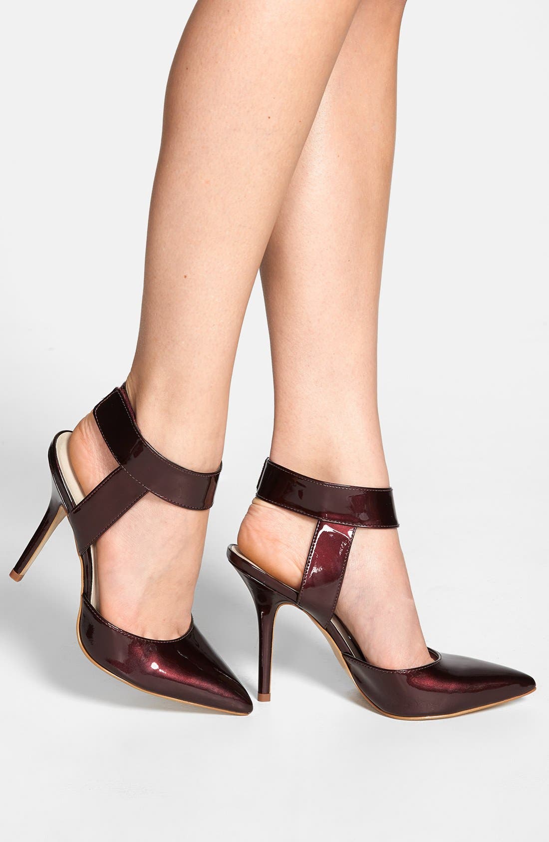 Steven New York Steven by Steve Madden 'Revolvir' Pump, Alternate, color, Wine Patent