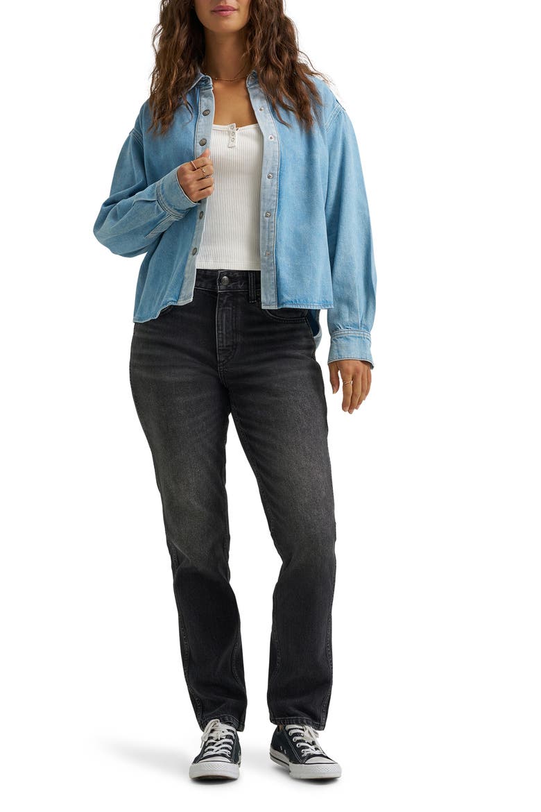 Drapey Contrast Wash Snap-Up Shirt, Alternate, color, LIGHT SUNBEAM