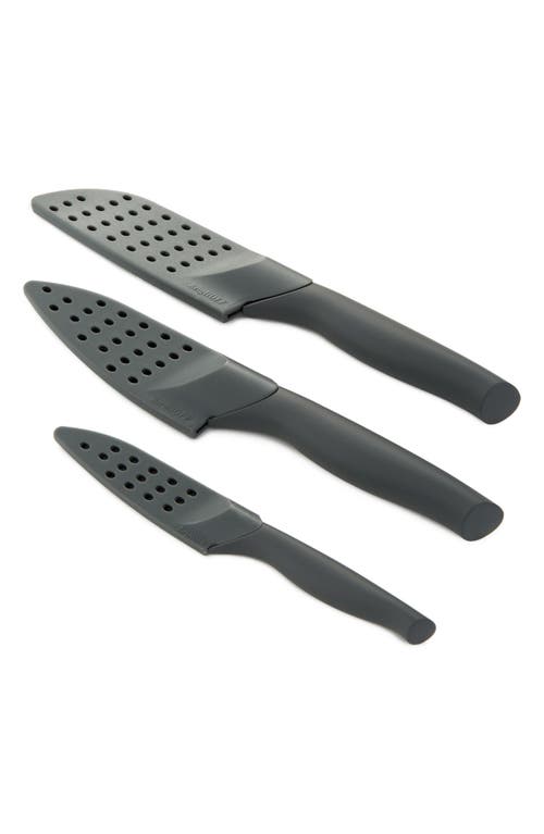 Berghoff Dina Vector 3-piece Knives & Covers Set In Grey