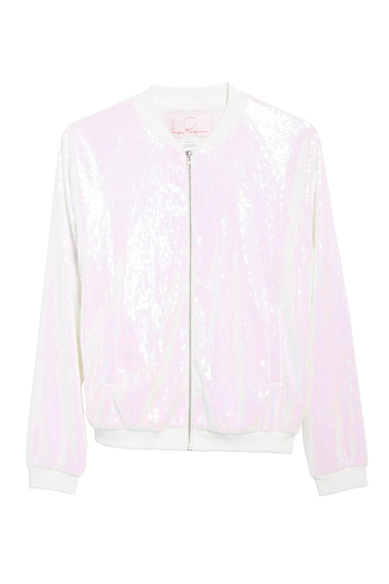 Sparkle Bomber Jacket, Alternate, color, SPARKLE BRIDE
