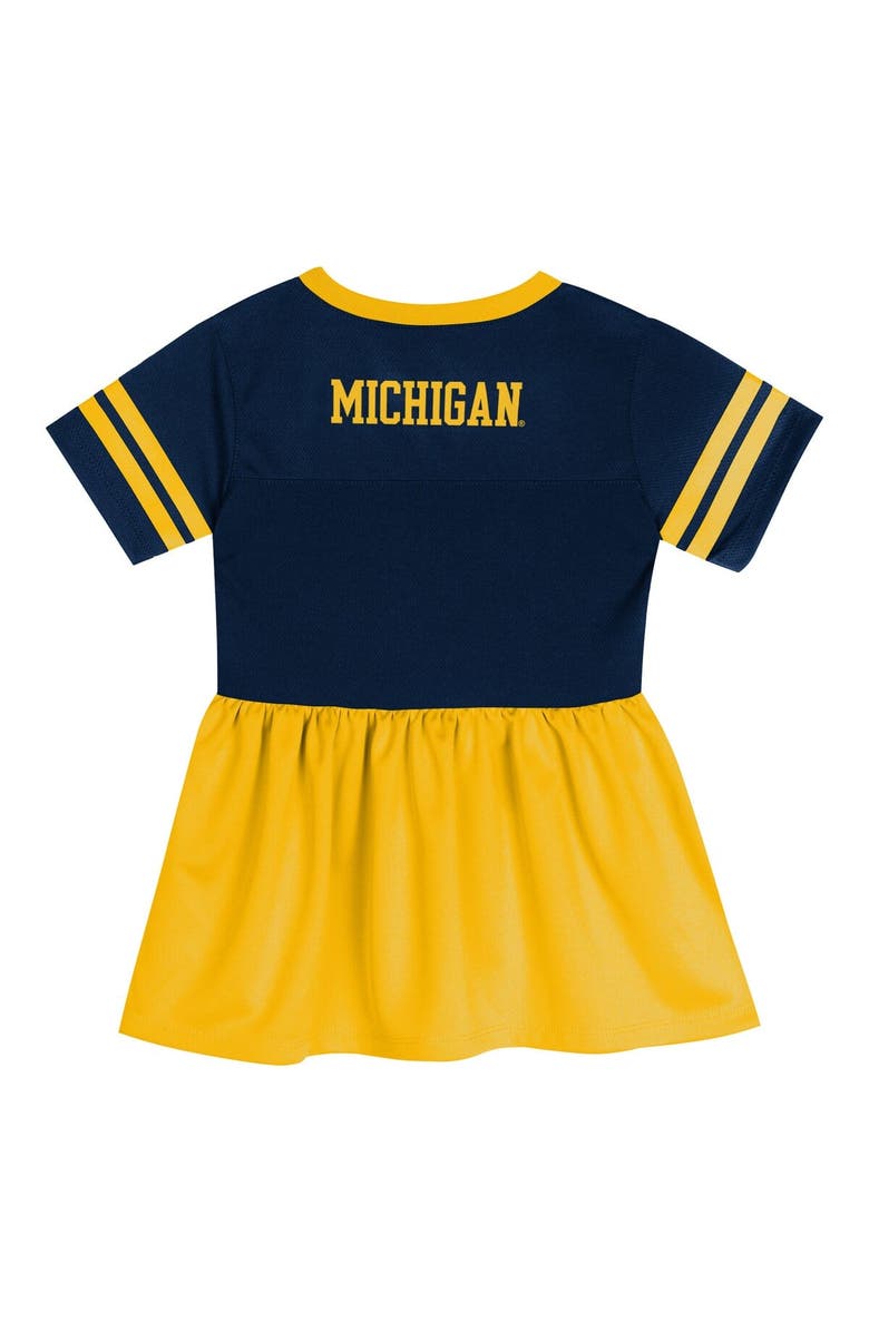 Outerstuff Toddler Outerstuff Navy/Maize Michigan Wolverines Stadium Lights Fashion Jersey Dress, Alternate, color, Navy