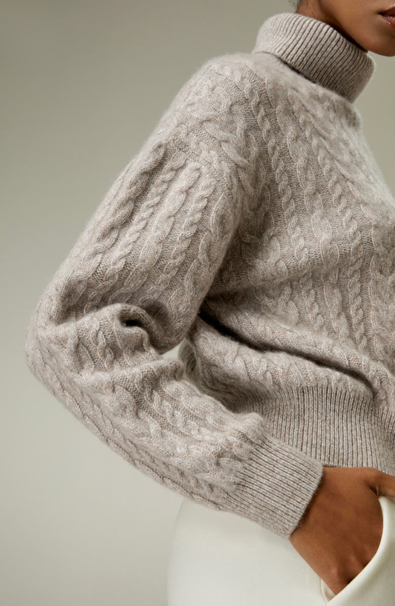 Lilysilk Cashmere Cable Knit Jumper Sweater for Women, Alternate, color,