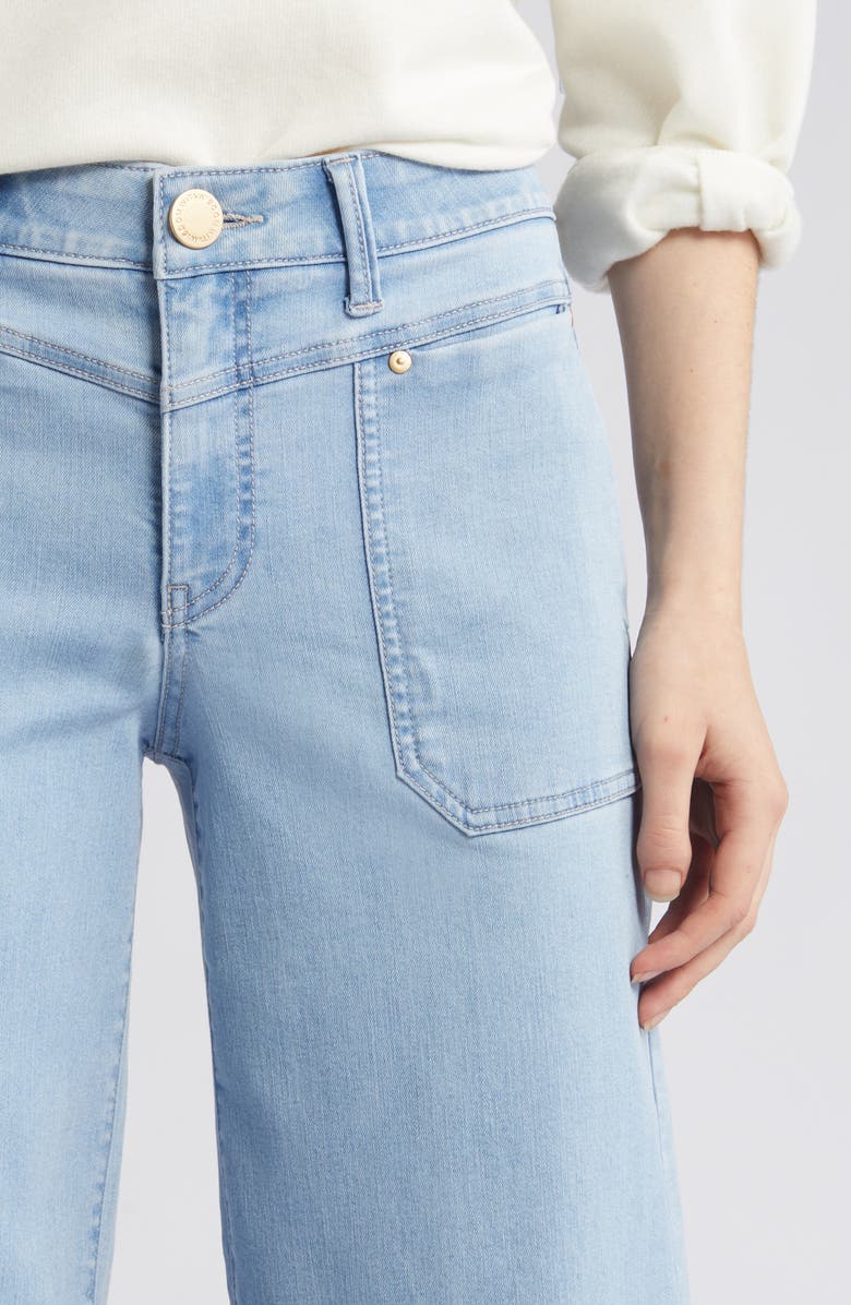 Wit & Wisdom 'Ab'Solution V-Yoke High Waist Wide Leg Jeans, Alternate, color,